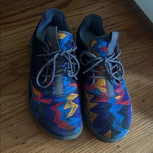 Brooks Gray and Purple Sneakers